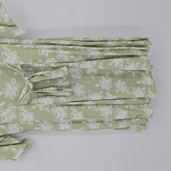 April Cornell Freen Floral Button Down Dress Size L - Picture 6 of 7
